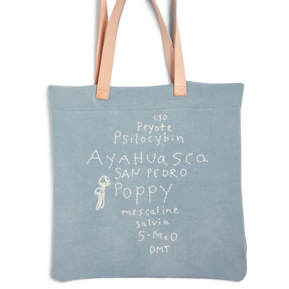 NWOT Stoned Immaculate X Jenean Jenean embroidered journey tote bag - Picture 1 of 14